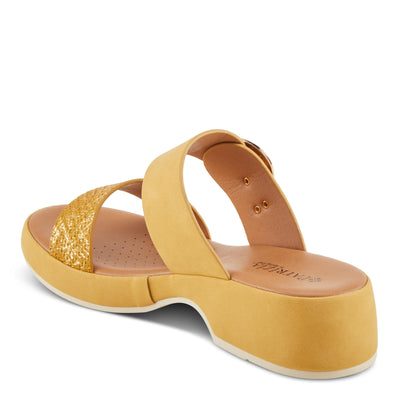 PATRIZIA Women's FENNA Two-Strap Platform Sandals Mustard EU 39 / US 8.5