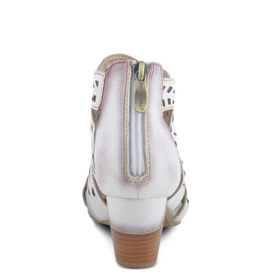 Spring Step L'Artiste Icon Sandals for Women - Ladies Casual Flats Platform Sandal - Hand Painting Summer Shoes for Womens - Off White EU 40 / US 9