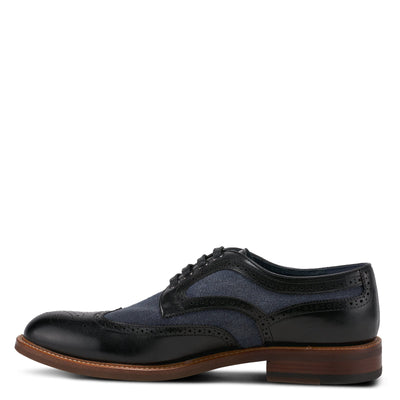 Spring Step Men's Downtown Lace-Up Shoe Black Multi EU 43 / US 9.5-10