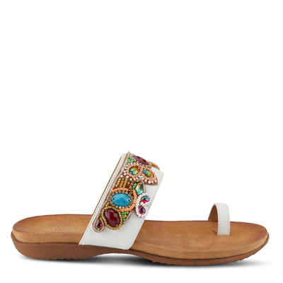 PATRIZIA Women's Amalfi Slide Sandal White EU 36 / US 5.5-6