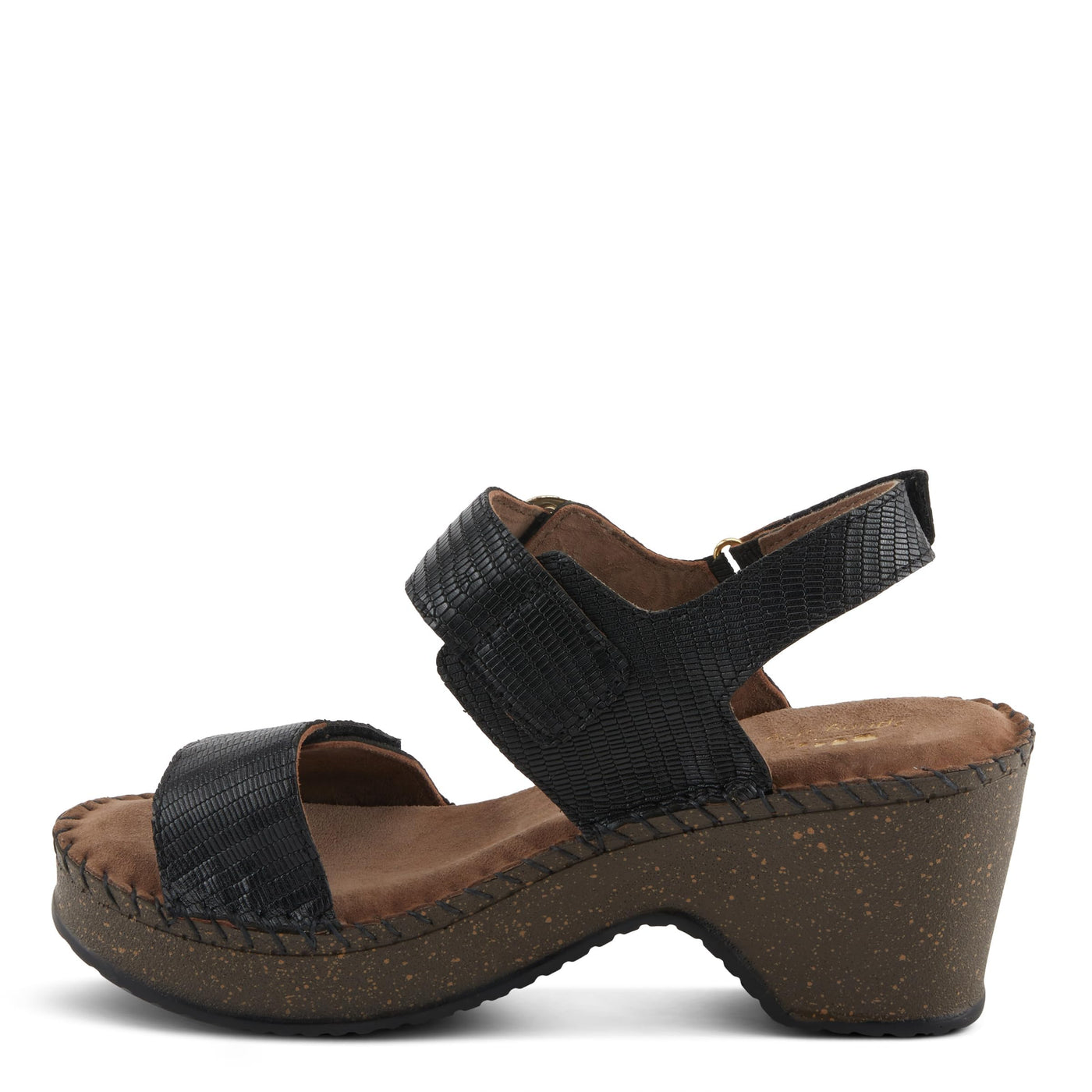 Spring Step CHENDA Women's Demi Wedge Sandals - Stylish & Comfortable, Sumptuous Suede Footbed
