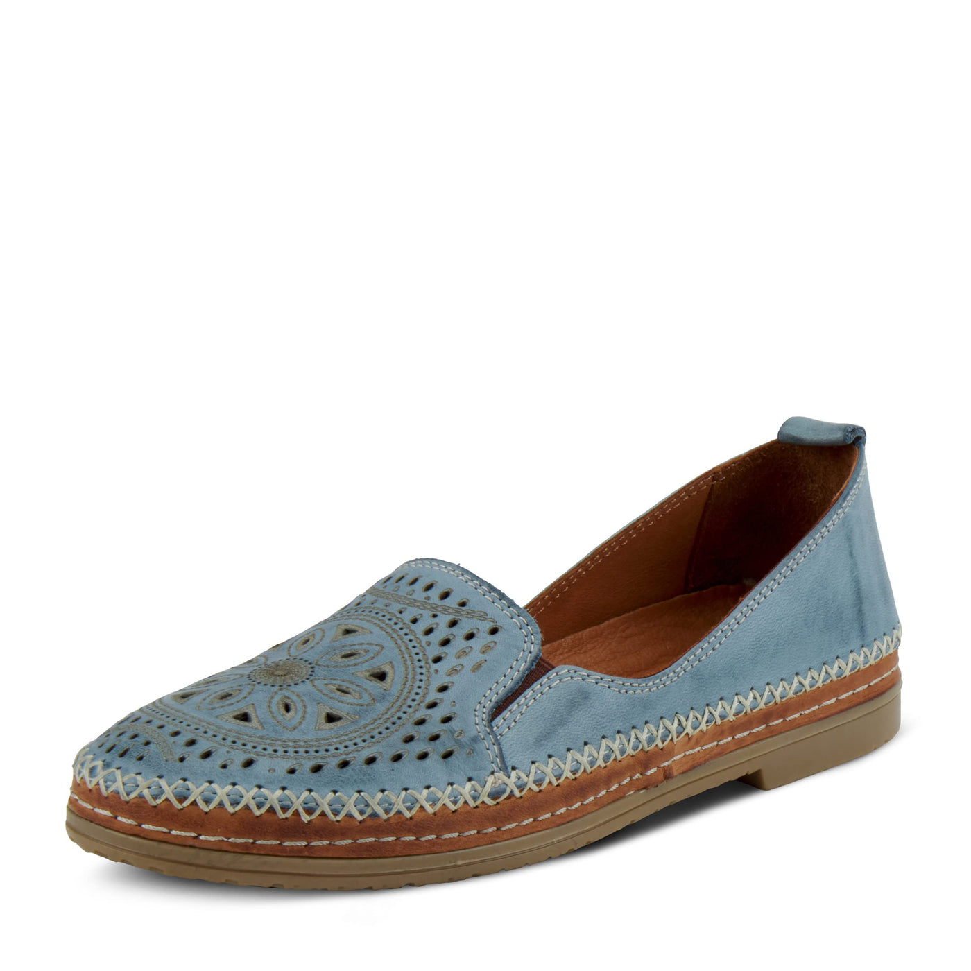 Spring Step Women's Ingrid Slip-On Loafer Sky Blue EU 37/6.5-7