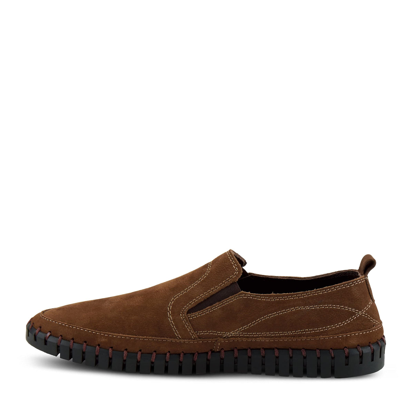 Spring Step Men's Marko Slip-On Shoe Brown Nubuck EU 43 / US 9.5-10