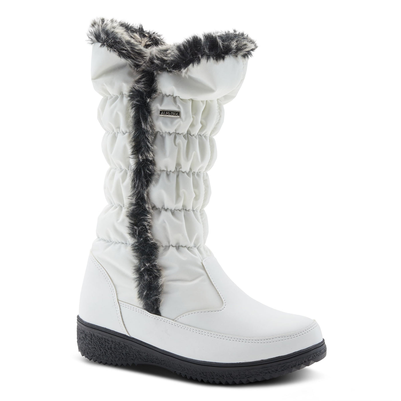 Flexus Spring Step Citywalk Tall Waterproof Winter Boots for Women - Ladies Snow Boots with Cozy Nylon & Faux Fur Lining - Women's Mid-Calf Boots with Zipper Closure
