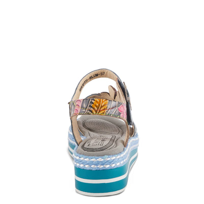 Spring Step L'Artiste Women's Rhodys Sandals Blue Multi EU 35 / US 5
