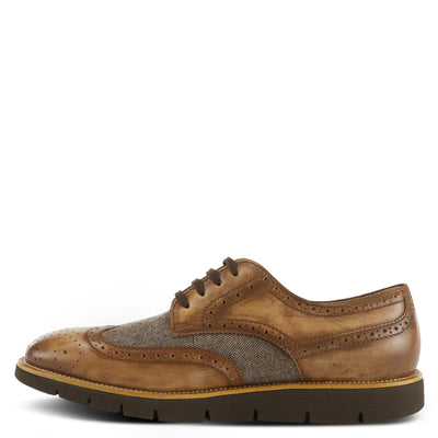 Spring Step L'Artiste Beaufort Oxford Shoes for Men - Leather Shoes with Lace-Up Closure - Mens Shoes for Casual Outdoor Walking - Camel EU 40 / US 7-7.5