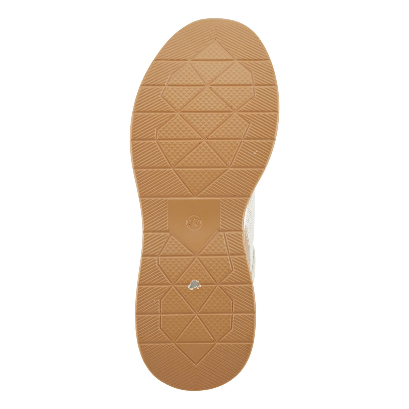 PATRIZIA Women's URSA Platform Sneakers with Sparkling Upper, Gold Metallic Accents, and Comfortable Fit Beige EU 41 / US 9.5-10