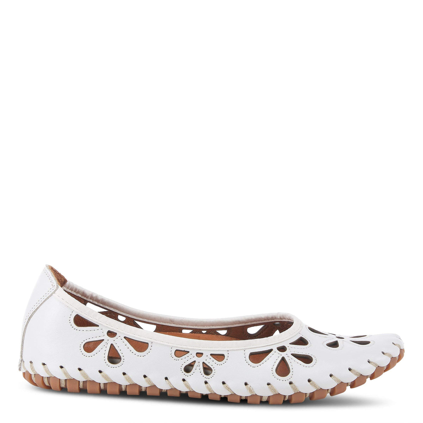 Spring Step Women's Rayely Ballerina White EU 44 / US 12.5-13