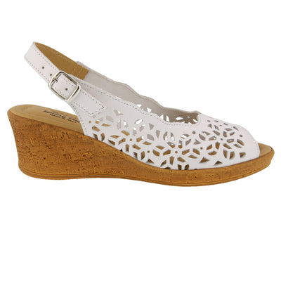 Spring Step Women's Footsie Slide Sandal White EU 41 / US 9.5-10