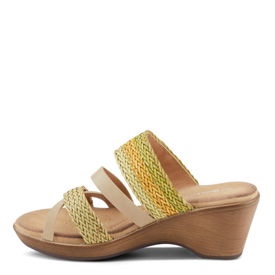 PATRIZIA Women's MAHINA Cross-Strapped Wedge Sandals Light Green Multi EU 39 / US 8.5