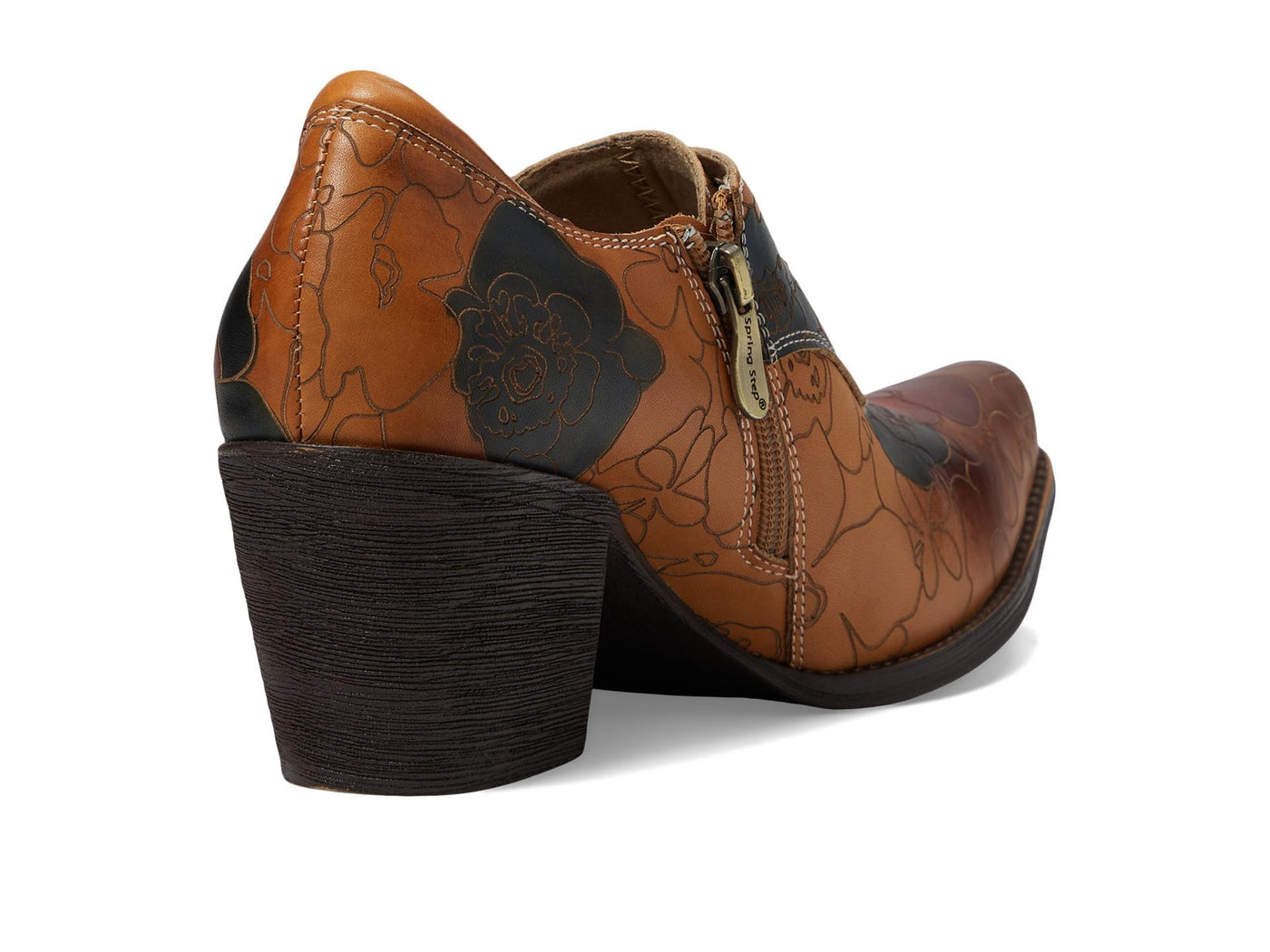 Spring Step L'Artiste Women's Rockinlorna Leather Shootie Camel Multi EU 39 / US 8.5
