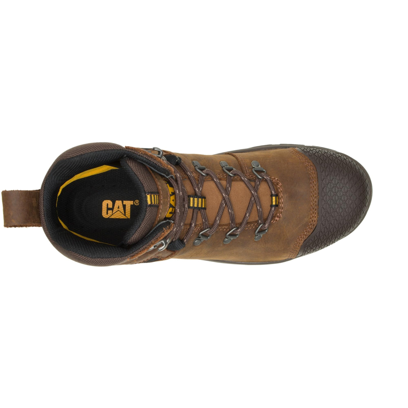 Caterpillar Men's Accomplice Steel Toe Waterproof Construction Boot, Real Brown, 8