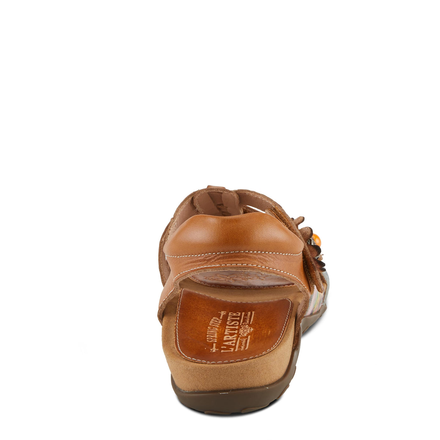 Spring Step L'Artiste Women's ACTIONETTA Artistic Sandals with Multiple Hook and Loop Closures Camel Multi EU 39 / US 8.5