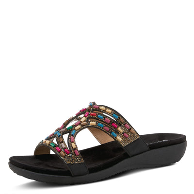 PATRIZIA Women's Twirling Slide Sandal Black EU 42 / US 10.5-11