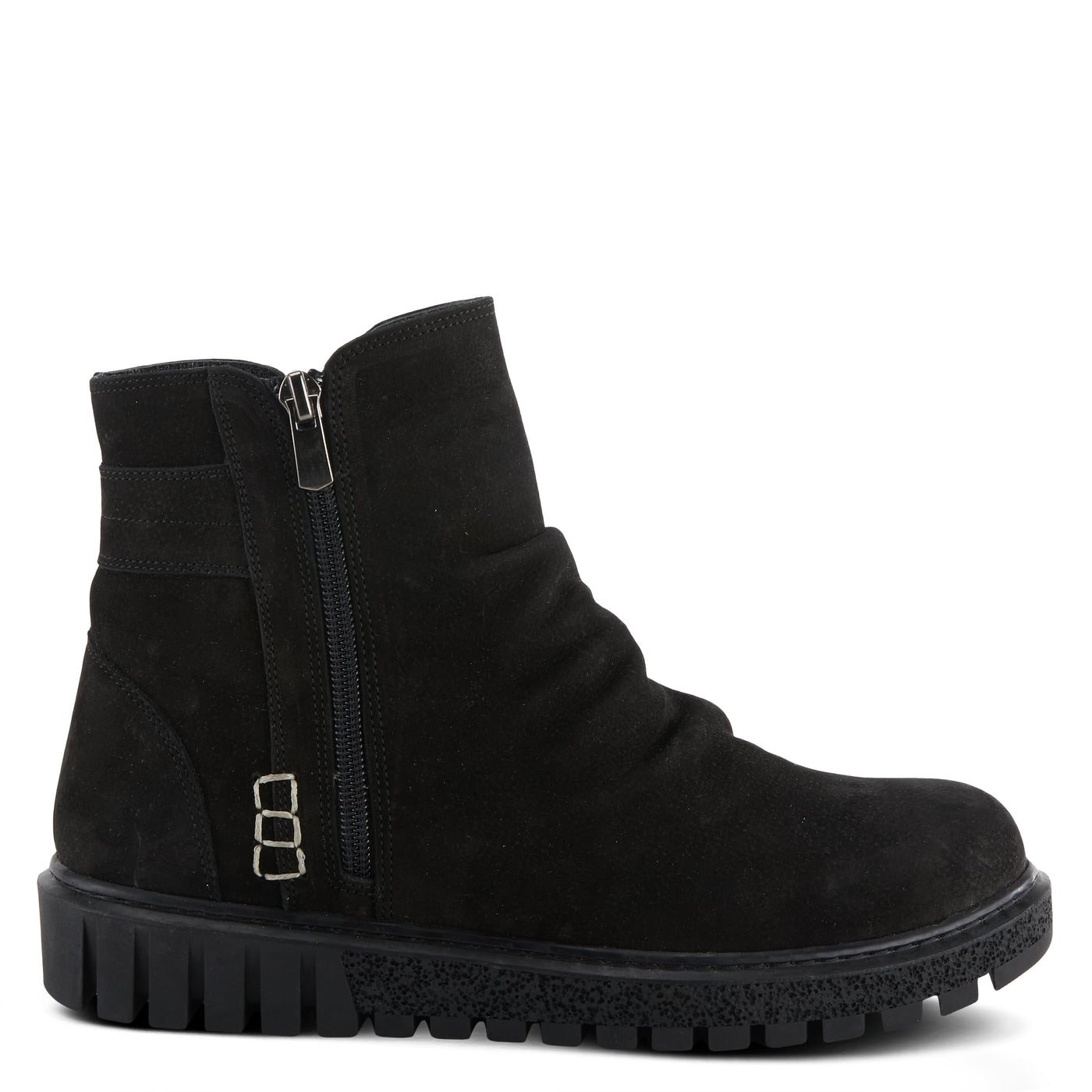 Spring Step Women's Addlyn Nubuck Leather Bootie Black Nubuck EU 40 / US 9