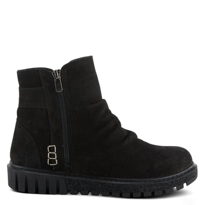 Spring Step Women's Addlyn Nubuck Leather Bootie Black Nubuck EU 40 / US 9