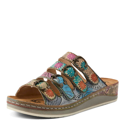 L'Artiste by Spring Step Women's Bellini Sandal, Grey Multi, 9.5-10