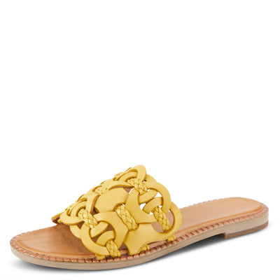 Spring Step Women's Alysia Slide Sandal Yellow EU 38 / US 7.5-8