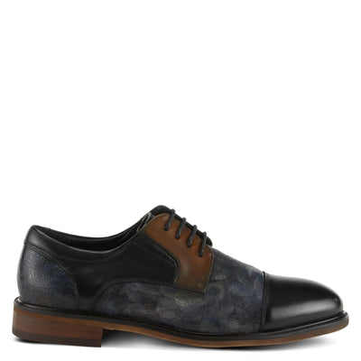 Spring Step L'Artiste Men's Leron Leather Oxford Shoes Black Multi EU 43 / US 9.5-10