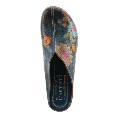L'Artiste by Spring Step Women's Chienti Clog, Navy Multi, 9.5-10
