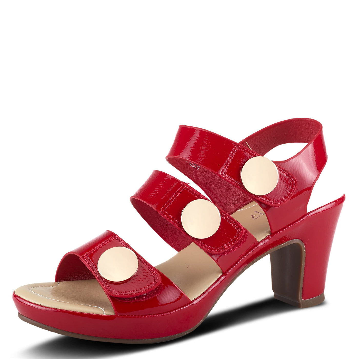 PATRIZIA TRIODEE Women's Red Patent Slingback Sandal EU 39 M/US 8.5