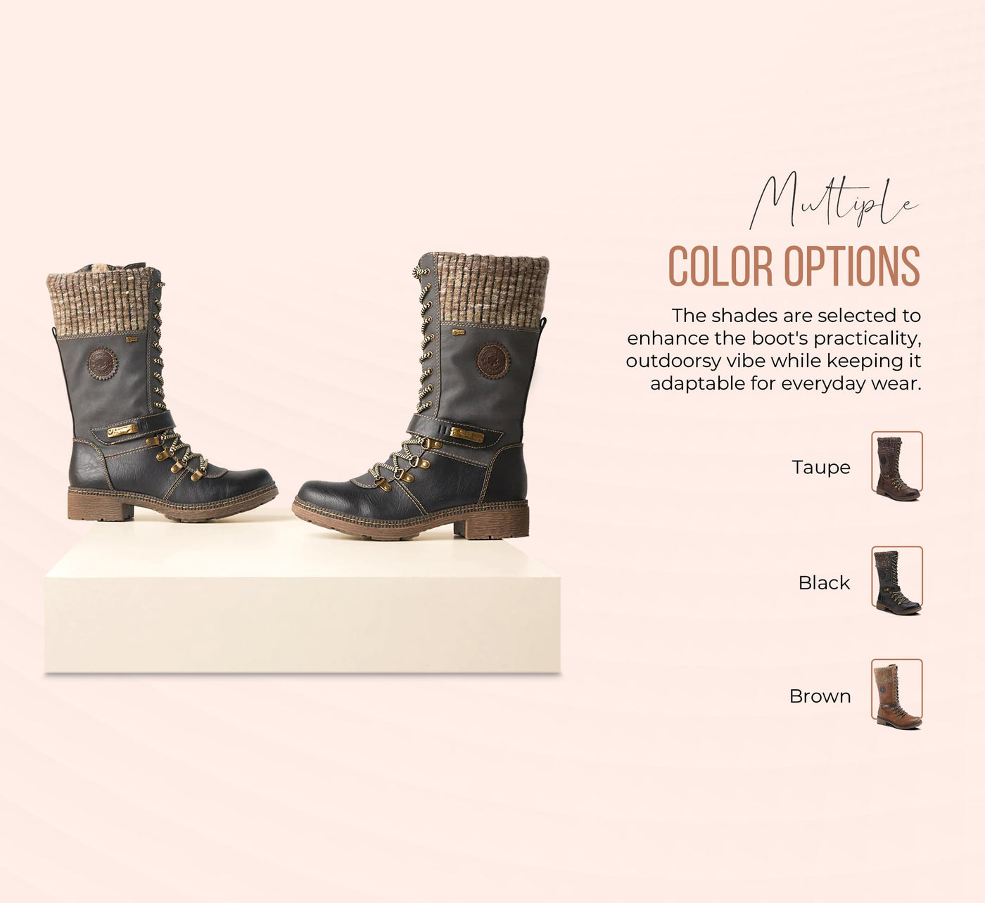 Spring Step Women's Ababi Winter Boot, Taupe, 38 EU/7.5-8 M US