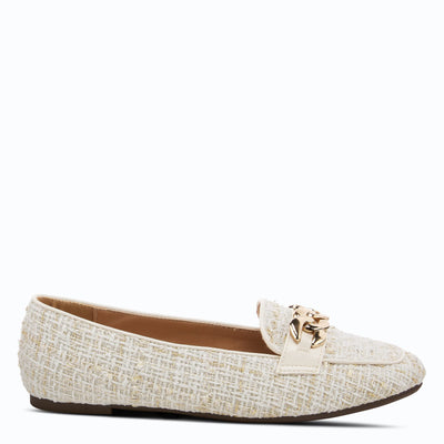 PATRIZIA Women's Boucle Slip-On ShoeOff White EU 38 / US 7.5-8