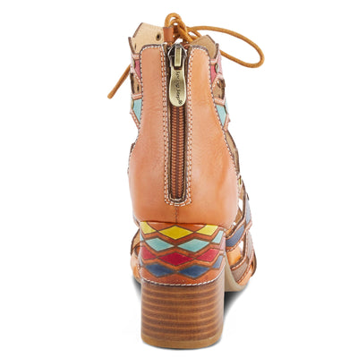 Spring Step L'Artiste Women's Artdeco High Heel Sandal Camel Multi EU 35 / US 5