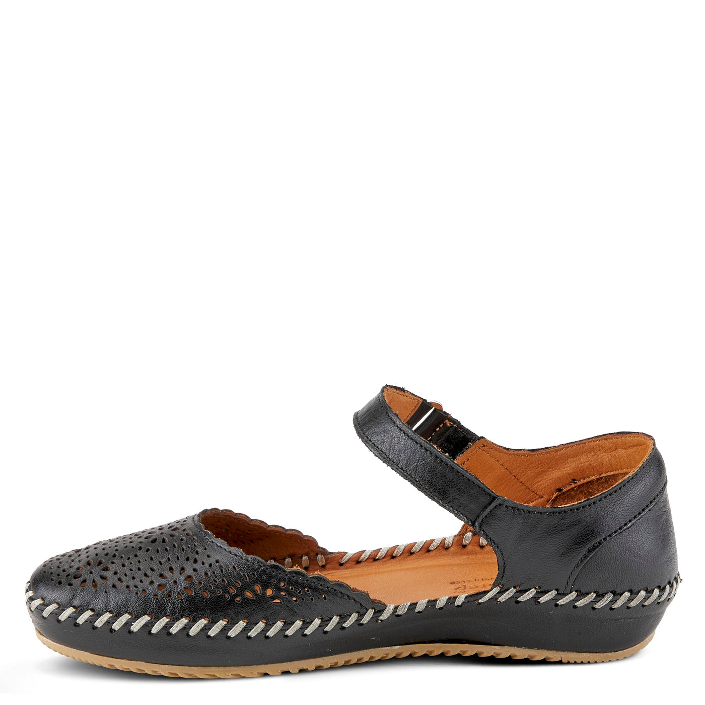 Spring Step Women's Wallania Mary-Jane Sandal Black EU 37 / US 6.5-7