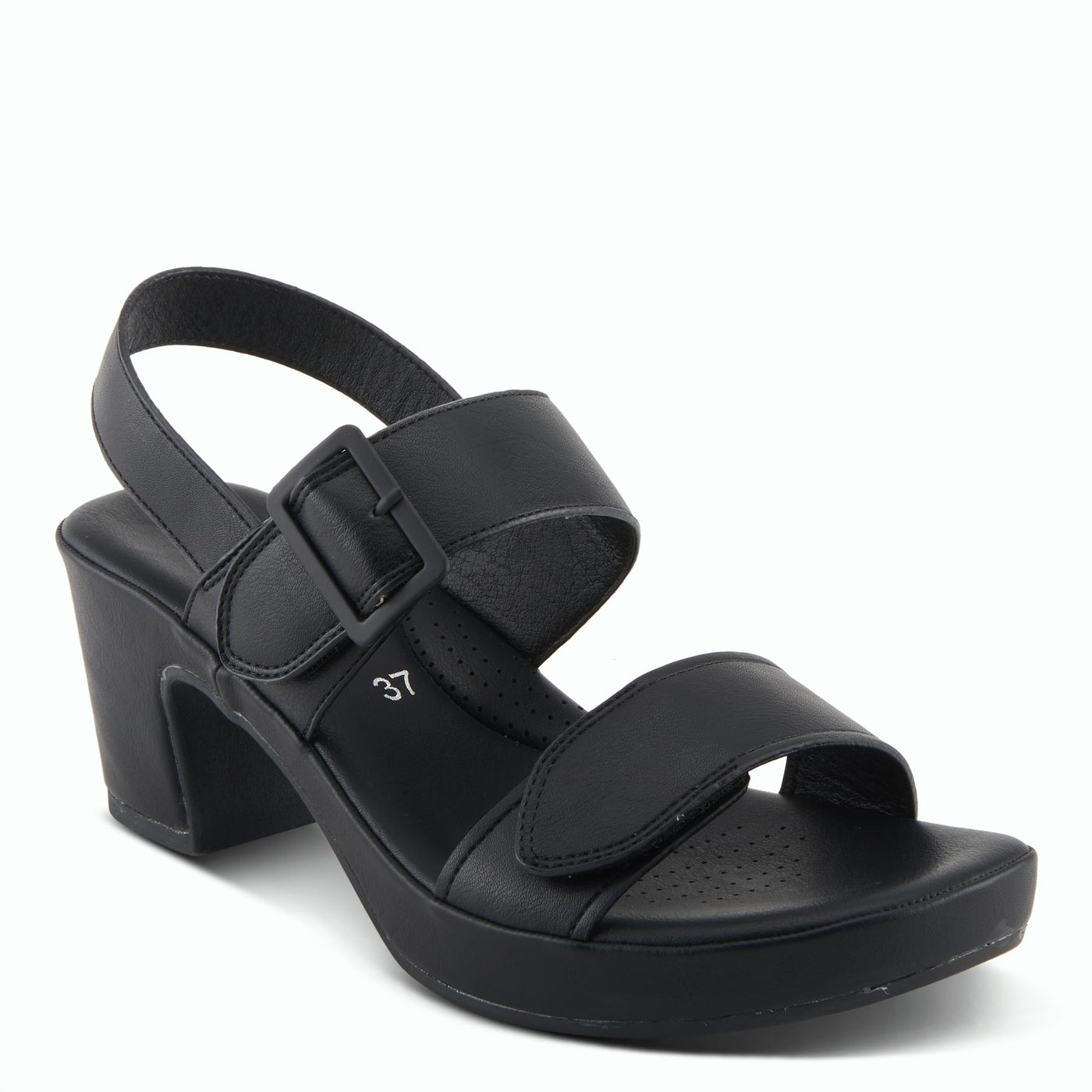 PATRIZIA Women's SANDLIN Slingback Heeled Sandals Black EU 42 / US 10.5-11