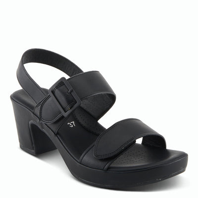 PATRIZIA Women's SANDLIN Slingback Heeled Sandals Black EU 42 / US 10.5-11