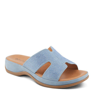 PATRIZIA Women's ENDLESS Crystal Platform Sandals Light Blue EU 38 / US 7.5-8