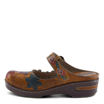 L'Artiste by Spring Step Women's Flochino Clog, Tan Multi, 8.5