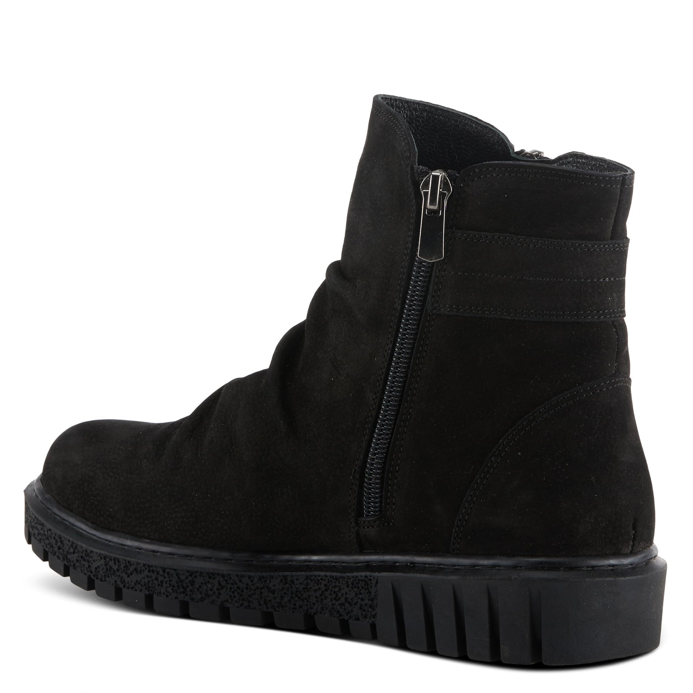 Spring Step Women's Addlyn Nubuck Leather Bootie Black Nubuck EU 40 / US 9