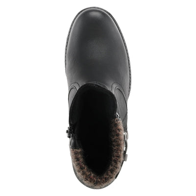 Spring Step Relife Style Rene Knee High Ankle Boots for Women | Shoes for Women with Zipper Closure, Sweater Knit Cuff and Faux Fur Insole