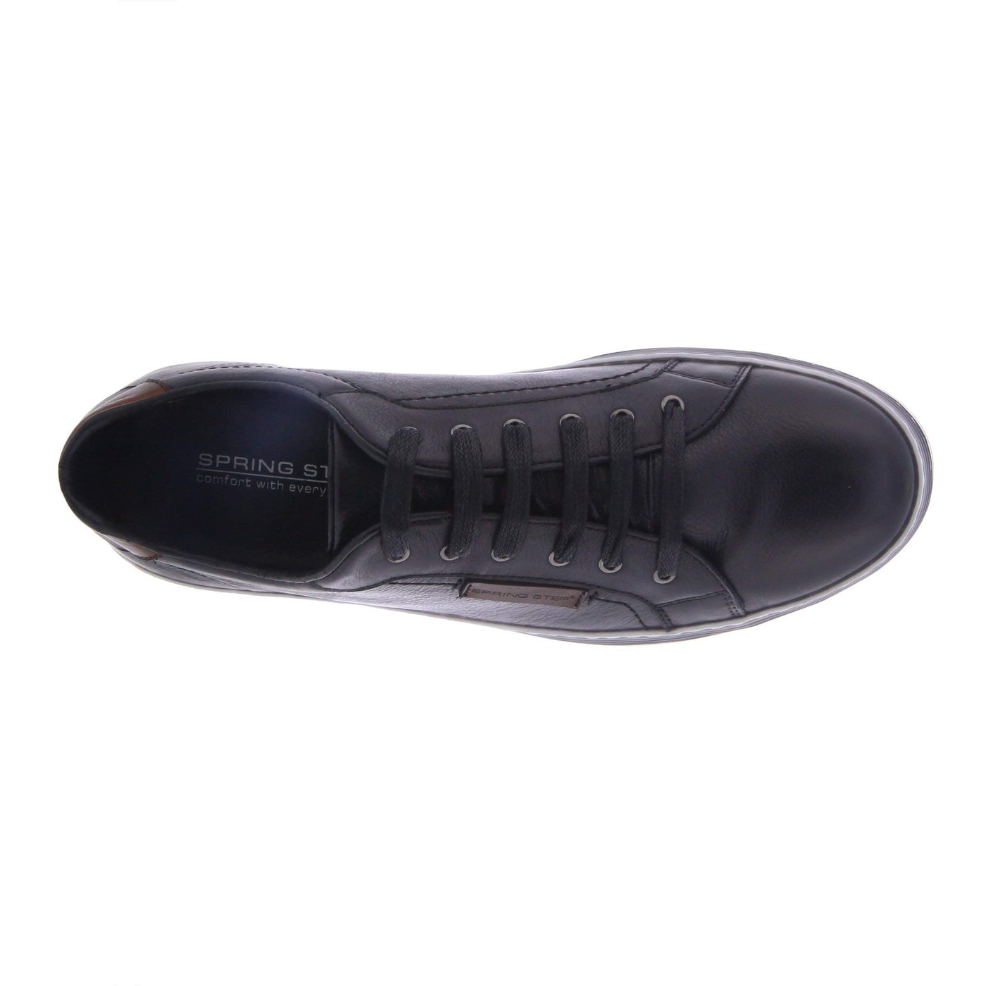 Spring Step Men Tommie Black Shoe US 9.5-10
