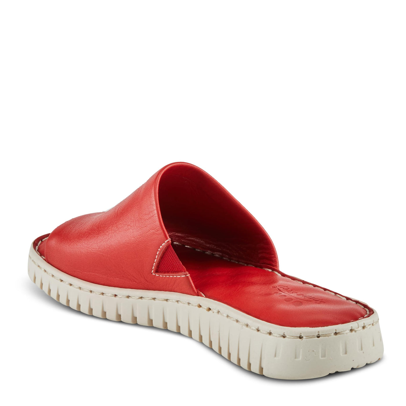 Spring Step NAPPA Women's Soft Leather Slip-On - Cushioned Footbed, Elastic Gore, Maximum Flexibility Red EU 41 / US 9.5-10