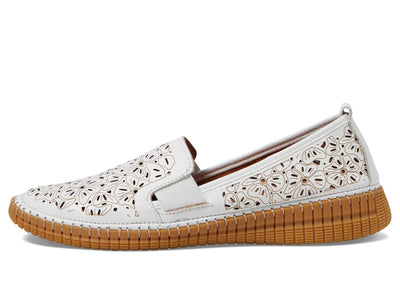 Spring Step Women's Jookin-W Loafer Flat, White, 10