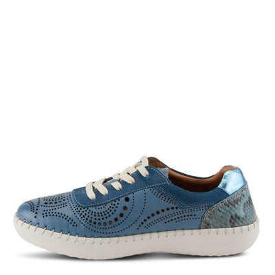 Spring Step Women's Jumilla Lace-Up Shoe Blue EU 39 / US 8.5