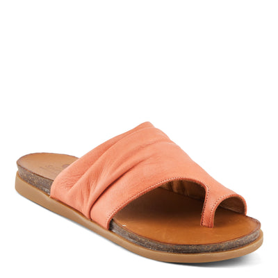 Spring Step Women's Bates Sandal, Coral, 6.5-7