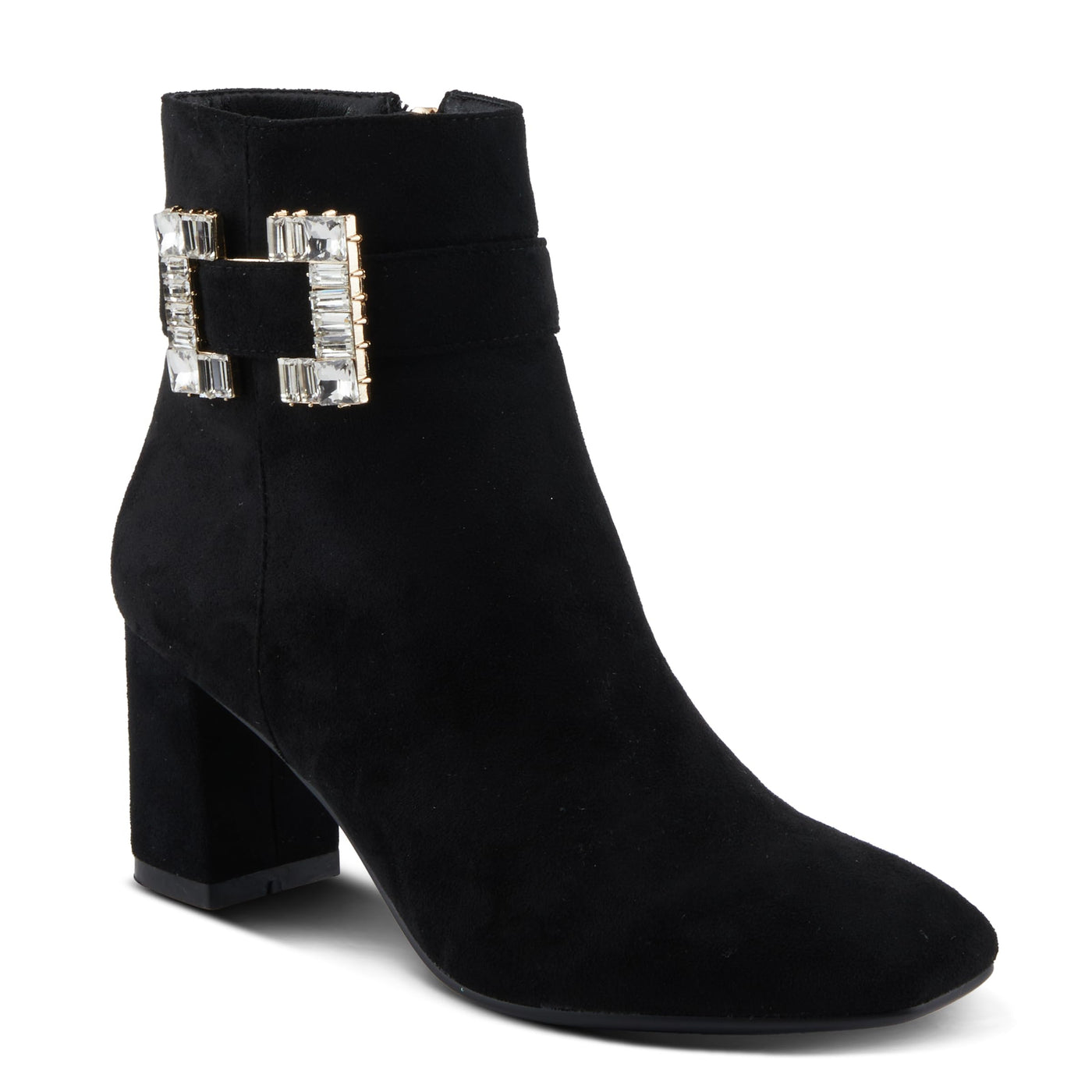 PATRIZIA Women's Tanwyn Classical Boots with Jeweled Ornament and Chunky Heels