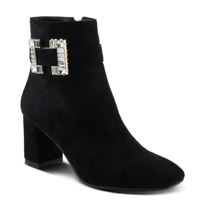 PATRIZIA Women's Tanwyn Classical Boots with Jeweled Ornament and Chunky Heels
