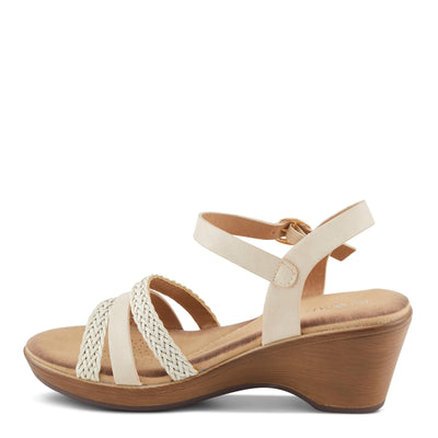 PATRIZIA Women's ZINOVIA Braided Strap Wedge Sandals Bone Multi EU 37 / US 6.5-7