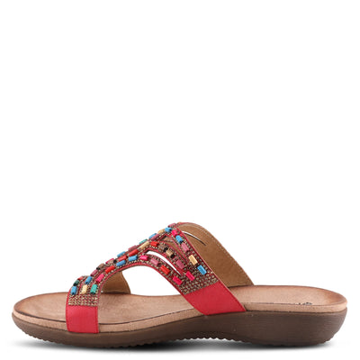 PATRIZIA Women's Twirling Slide Sandal Red EU 42 / US 10.5-11