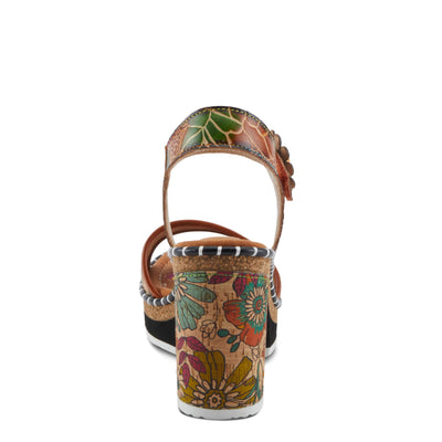 L'Artiste by Spring Step Women's Charisma Sandal, Brown Multi, 5
