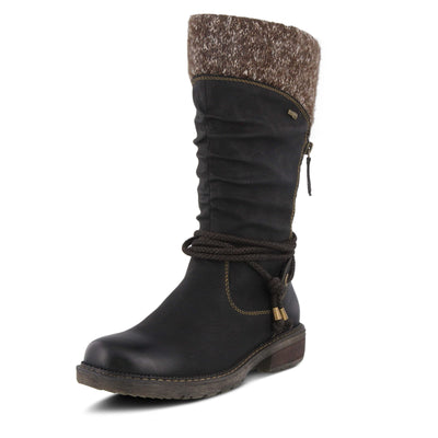 Spring Step womens Mid Calf Boot, Black, 10.5-11 US