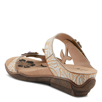 L'Artiste by Spring Step Women's Aymee Sandal, Beige Multi, 5.5-6