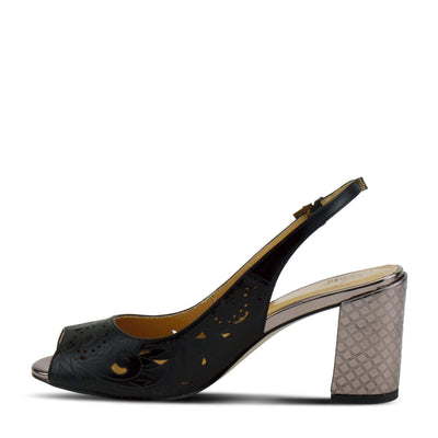 Azura Women's Necolee Slingback Sandal Black EU 38 / US 7.5-8