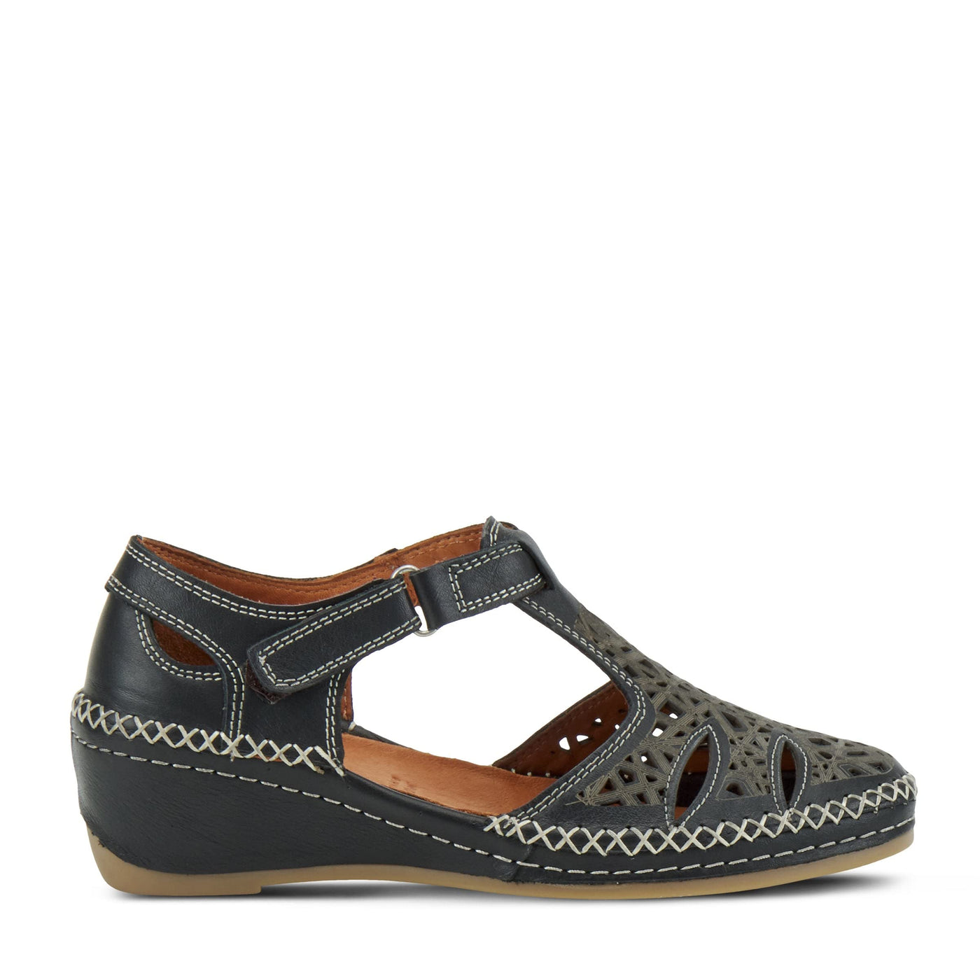Spring Step Women's Irin T-Strap Shoe Black EU 38 / US 7.5-8