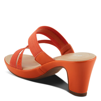 PATRIZIA Women's DEVORAH Slide Cross Over Heeled Sandal